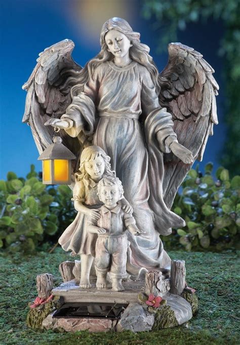 guardian angel statues child